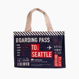 Chalo Seattle Boarding Pass Tote Bag