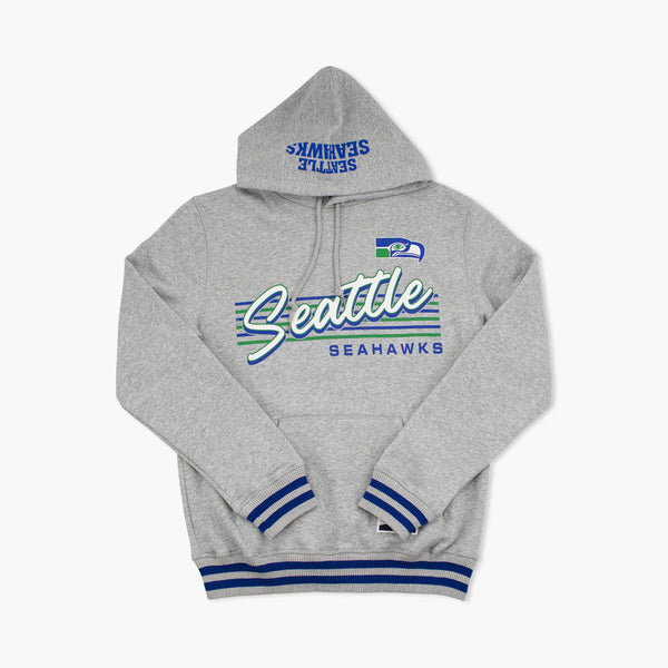 Seattle Seahawks Throwback Grey Script Hoodie