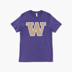 Washington Huskies Purple Primary Logo Youth T-Shirt