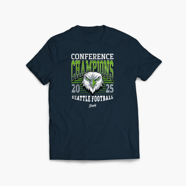 Birds of Prey 2025 Conference Champions Navy Youth T-Shirt