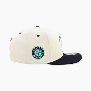 Seattle Mariners Cream Primary Logo Dugout Classic A-Frame Snapback