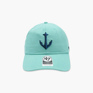 Seattle Kraken Secondary Logo Seafoam Clean Up Adjustable Hat