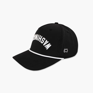 Washington Black & White Upside Down Embroidered Snapback Hat