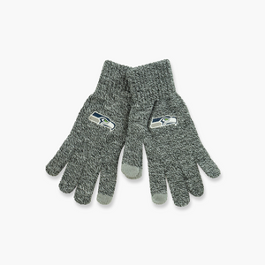 Seattle Seahawks Grey Knit Gloves