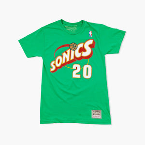 Seattle SuperSonics Gary Payton Kelly Green Jersey T-Shirt