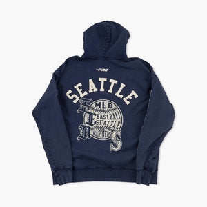 Seattle Mariners Navy Vintage Wash Hoodie
