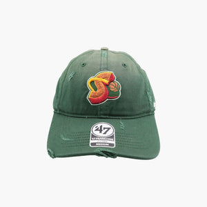 Seattle SuperSonics Well Worn Orbit Logo Fitted Hat