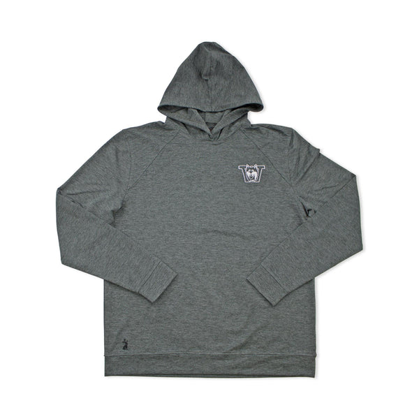 Washington Huskies Heather Black Performance Hoodie