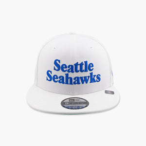 Seattle Seahawks 1980's Sideline White Flat Bill Snapback
