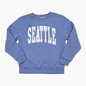 Gigante Slevedge Blue Seattle Youth Crewneck
