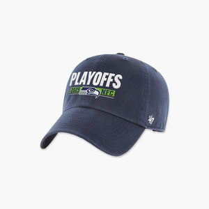 Seattle Seahawks 2025 NFC Playoffs Participant Navy Adjustable Hat