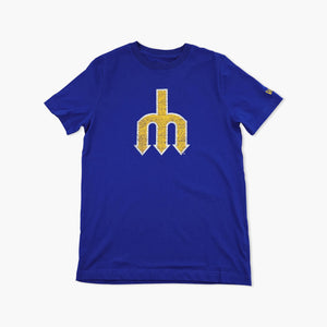 Seattle Mariners Royal Blue Trident Logo T-Shirt