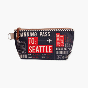Chalo Seattle Boarding Pass Navy Pouch - 1426
