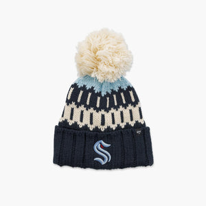 Seattle Kraken Women's Felicity Cuff Pom Beanie
