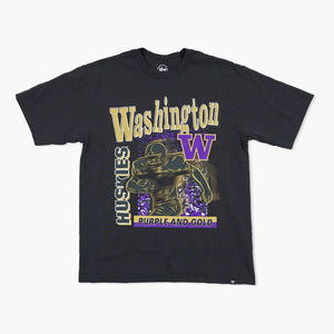 Washington Huskies Speed Burst Black Foundation T-Shirt
