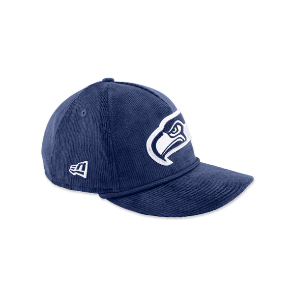 Seattle Seahawks Navy Corduroy Curved Bill Snapback
