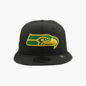 Seattle Seahawks Black Hoops Legacy Snapback