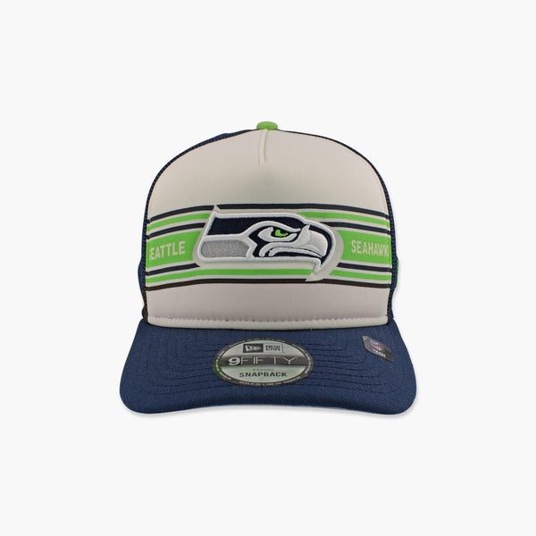 Seattle Seahawks Cream Foam Trucker Snapback