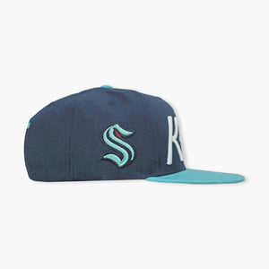 Seattle Kraken Vintage Script Snapback