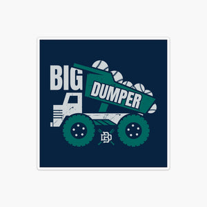 Big Dumper Truck Navy Sticker