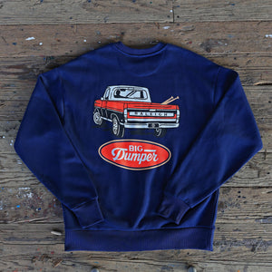 The Blue Collar Navy Crewneck, Big Dumper Collection