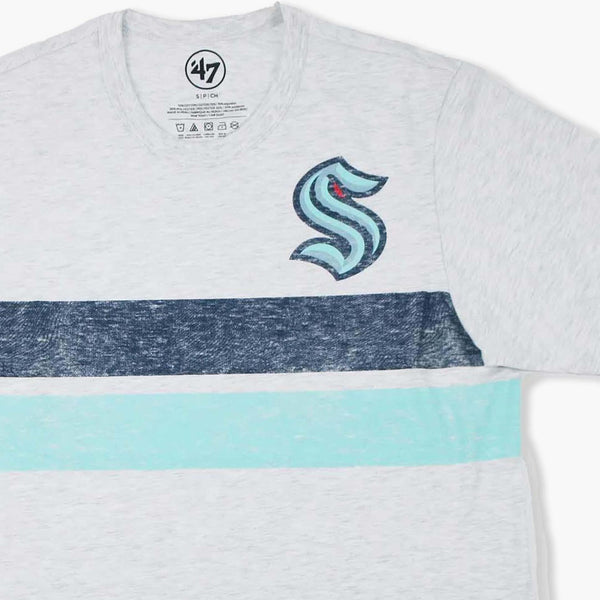 Seattle Kraken Relay Grey Bars Franklin T-Shirt