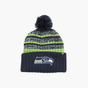 Seattle Seahawks Navy Tavern Tonal Cuff Beanie