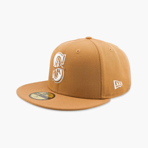 Seattle Mariners Bronze S Logo Fitted Hat
