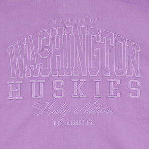 Washington Huskies Women's Lavender Embroidered Canvas Jacket