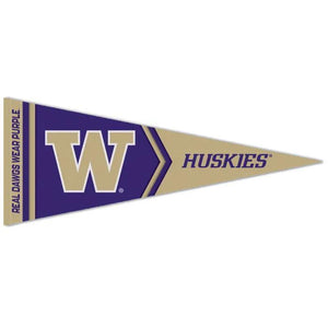 Washington Huskies Real Dawgs Wear Purple Premium Pennant