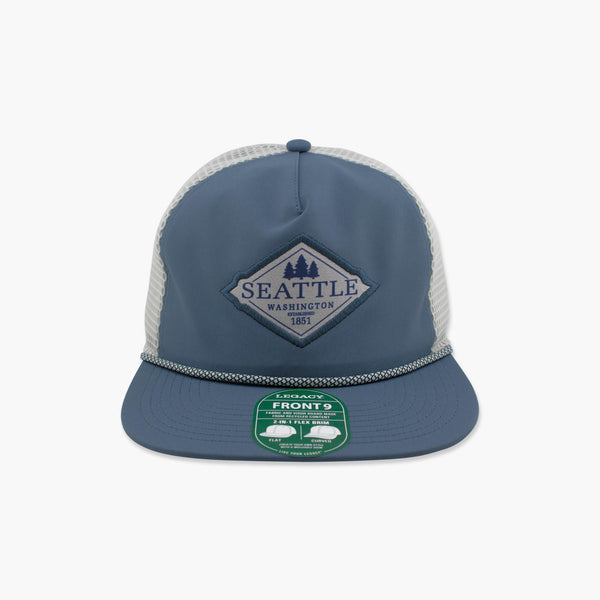 Diamond Sea Blue/Silver Seattle Adjustable Hat