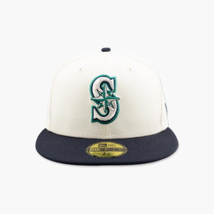 Seattle Mariners Two-Tone Cream/Navy Fitted Hat