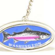 WA Salmon Oval Metal Spin KC