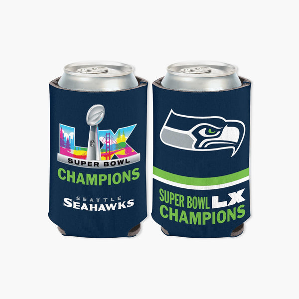 Seattle Seahawks Super Bowl LX Champions Can Cooler - Fan Edition