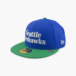 Seattle Seahawks 1980's Sideline Blue/Green Fitted Hat