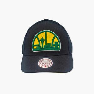 Seattle SuperSonics Black Skyline Low Profile Roy Adjustable Hat