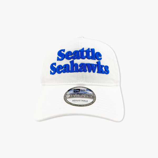 Seattle Seahawks 1980's Sideline White Adjustable Hat