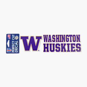 Washington Huskies 3"x10" Wordmark Logo Decal