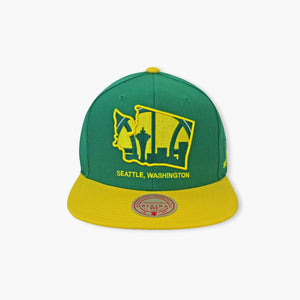 Seattle SuperSonics State Shape Skyline Snapback