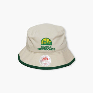 Seattle SuperSonics Skyline Off-White Bucket Hat