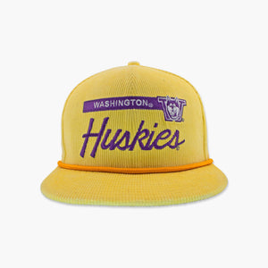 Washington Huskies Yellow Cord Snapback