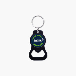 Seattle Seahawks Super Bowl LX Champions Bottle Opener Key Ring