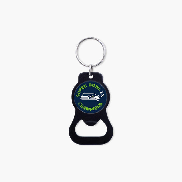 Seattle Seahawks Super Bowl LX Champions Bottle Opener Key Ring