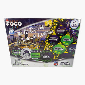 Seattle Seahawks Advent Calendar Holiday Ornament Mystery Box