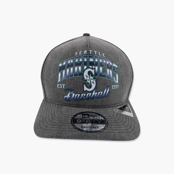 Seattle Mariners Charcoal Primary Logo A-Frame Snapback
