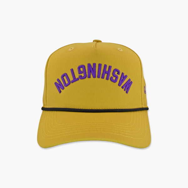 Washington Dijon Purple Upside Down Embroidered Snapback Hat