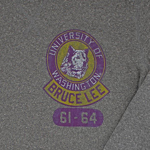 Washington Huskies Bruce Lee Student Grey Crewneck