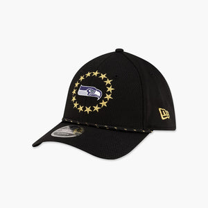 Seattle Seahawks New Era Super Bowl LX 39THIRTY M-Crown Rope Flex Hat - Black