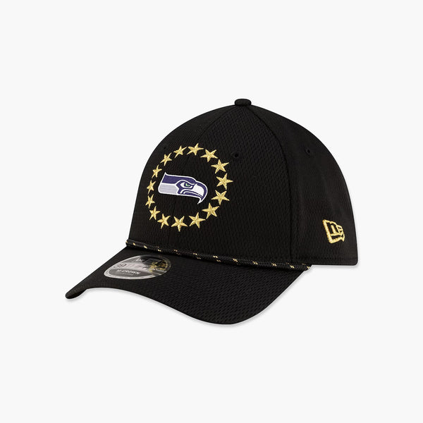 Seattle Seahawks New Era Super Bowl LX 39THIRTY M-Crown Rope Flex Hat - Black