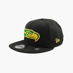 Seattle Seahawks Black Hoops Legacy Snapback